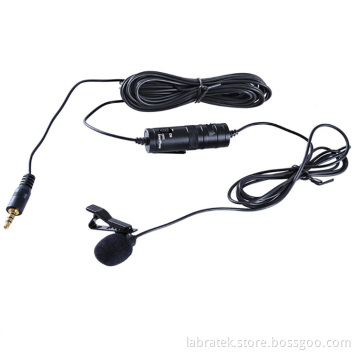 High sensitive condenser clip-on microphone for mobile phone and digital camera